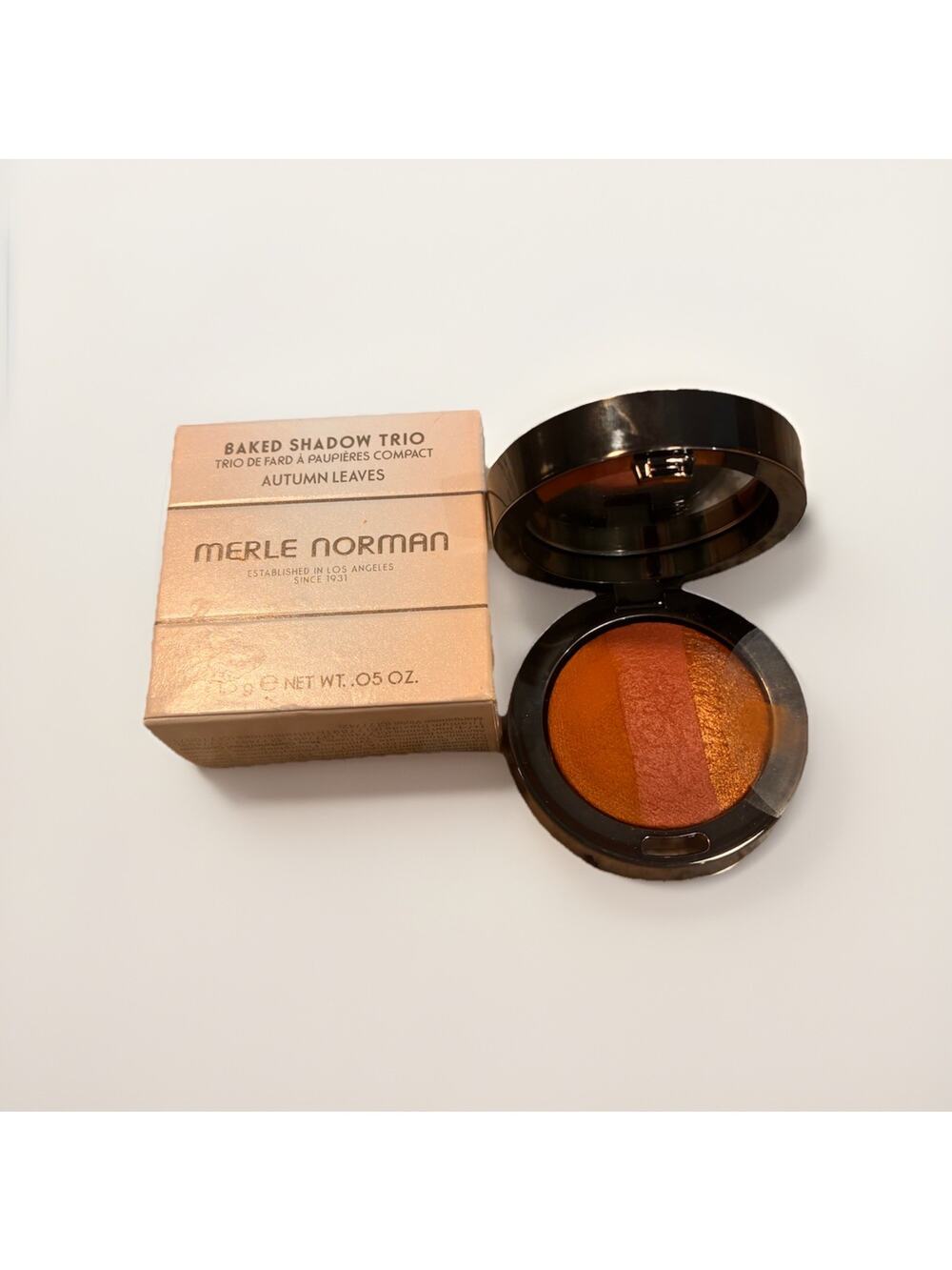 Merle Norman Baked Shadow Trio Autumn Leaves New In Box